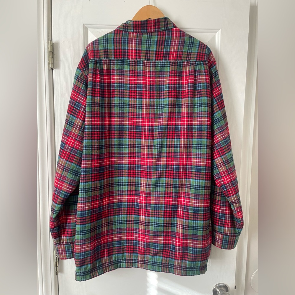 L.L. Bean Fleece-lined Flannel 0307 - Picture 3 of 3